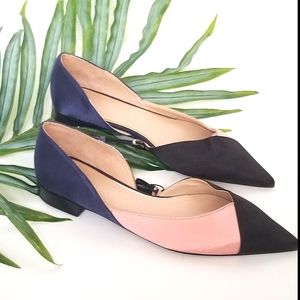 🎀🆕️Zara 6 Three Tone Pink Blue Flat Shoes